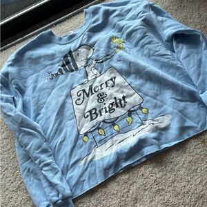 Peanuts Blue Snoopy Graphic Sweatshirt